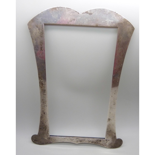 830 - A silver photograph frame front, Finnigans of Manchester, Birmingham 1912, Laurence Emanuel, 100g