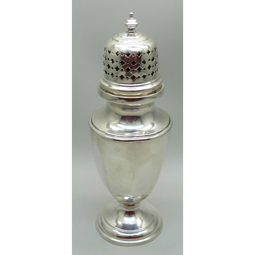 836 - An Art Deco silver castor, Chester 1930, 94g