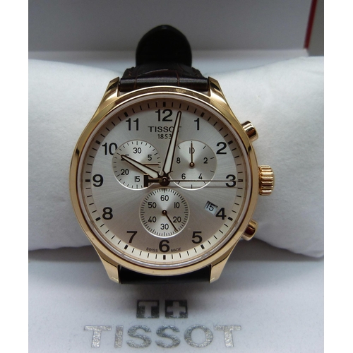 845 - A Tissot 1853 chronograph wristwatch, with box and booklets