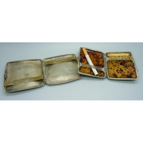 861 - Two vintage E.P.N.S. cigarette cases