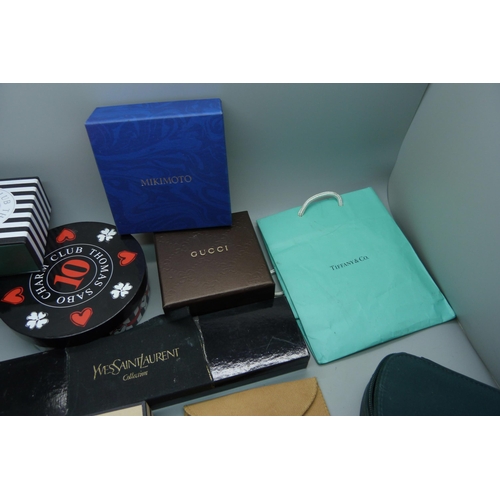 920 - Designer jewellery boxes including Gucci, Mikimoto, Thomas Sabo, etc.