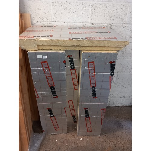 2187 - Eleven 100mm thick sections of Iko Enertherm insulation boards