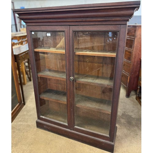 312 - A Victorian mahogany two door bookcase