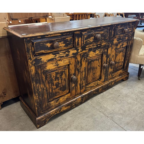 361 - A scumbled pine sideboard