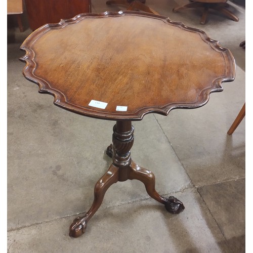 140 - A Chippendale Revival mahogany tripod tea table