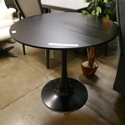 1407 - A black tulip table, 80cm