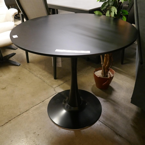 1409 - A black tulip table, 80cm