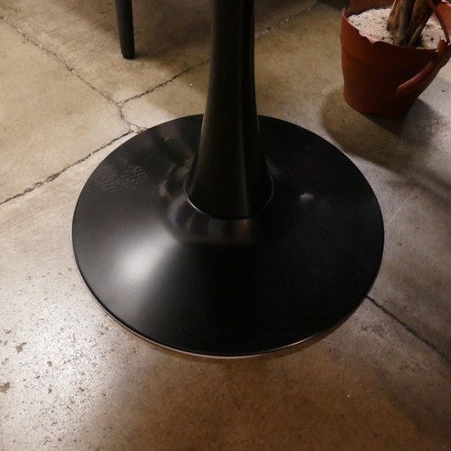 1409 - A black tulip table, 80cm