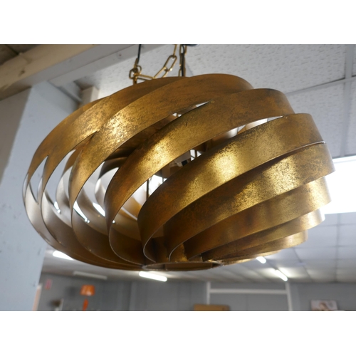 1483 - A gold retro style ceiling pendant