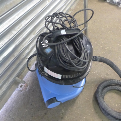 2155 - A numatic Charles wet and dry vacuum cleaner 110v with hose and pipe