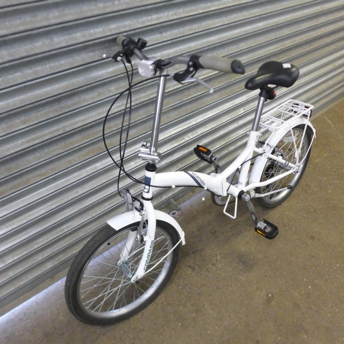 2168 - A Northern Compass folding city bike with pannier rack and mud guards  * Police repossession