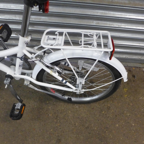 2168 - A Northern Compass folding city bike with pannier rack and mud guards  * Police repossession