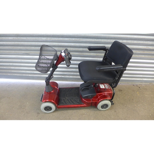 2177 - A Shoprunner, 4 wheel light weight mobility scooter with key and charger - seen running in the room