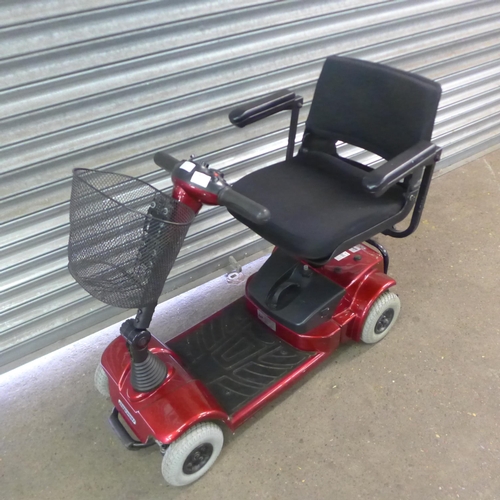 2177 - A Shoprunner, 4 wheel light weight mobility scooter with key and charger - seen running in the room