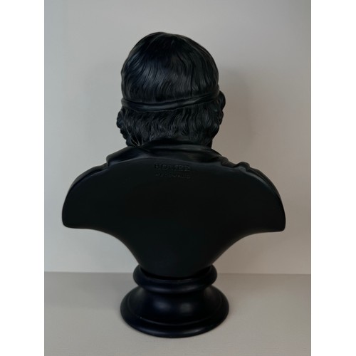 113 - A Wedgwood black basalt bust of Homer, 26cms