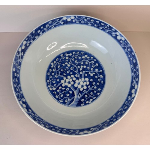 125 - A 19th Century Chinese porcelain bowl, with prunus decoration