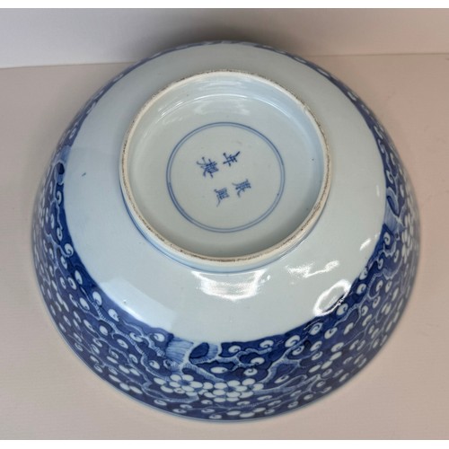 125 - A 19th Century Chinese porcelain bowl, with prunus decoration