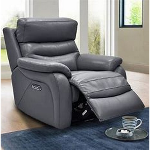 1474 - Fletcher Leather Power Recliner, Original RRP £624.99 + vat (4208-18) *This lot is subject to vat