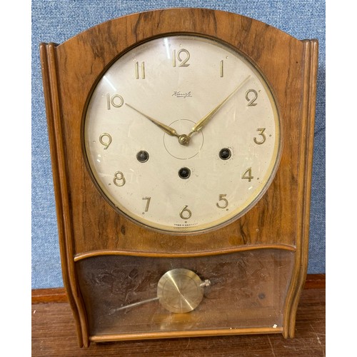 445 - A Kienzle walnut wall clock