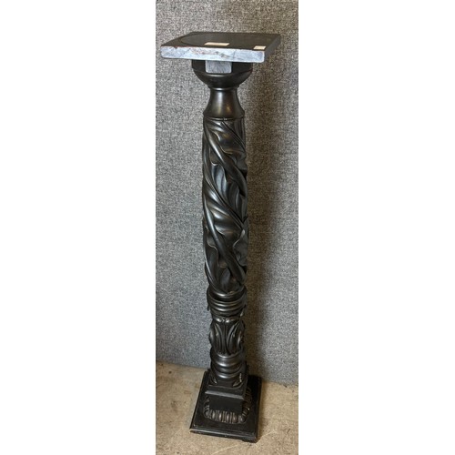 264 - A Victorian ebonised torchere