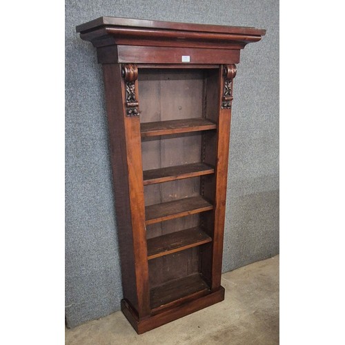 173 - A Victorian mahogany open bookcase