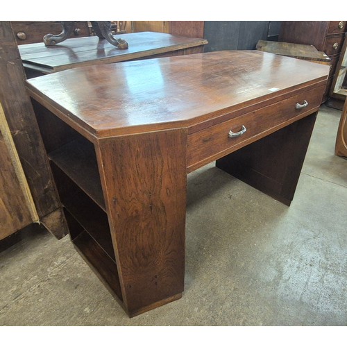 177 - An Art Deco Heals style walnut desk