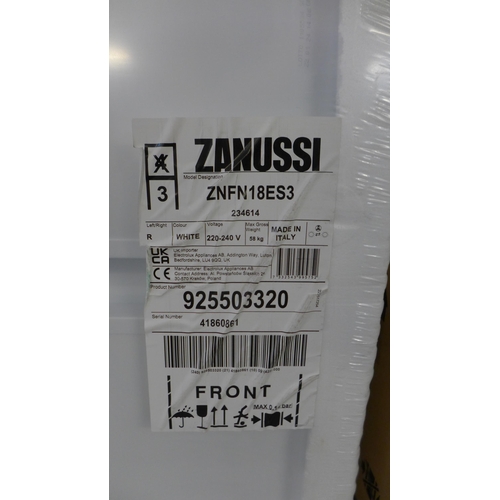 4008 - Zanussi  70/30 Fridge Freezer  Low Frost - Model: ZNFN18ES3  (552-76) *This lot is subject to VAT