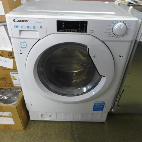 4013 - Candy Integrated Washer Dryer (8+5kg) model no - CBD 485D1E (552-199) *This lot is subject to VAT