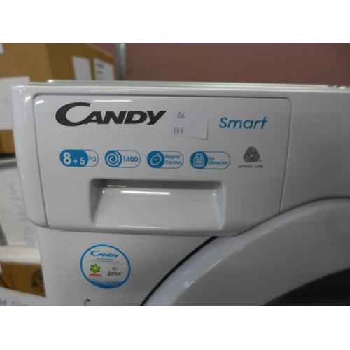 4013 - Candy Integrated Washer Dryer (8+5kg) model no - CBD 485D1E (552-199) *This lot is subject to VAT