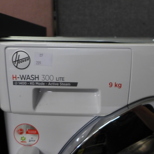 4017 - Hoover H-Wash 300 Lite Integrated Washing Machine (9kg) model no - HBWS 49D1ACE (552-205) *This lot ... 