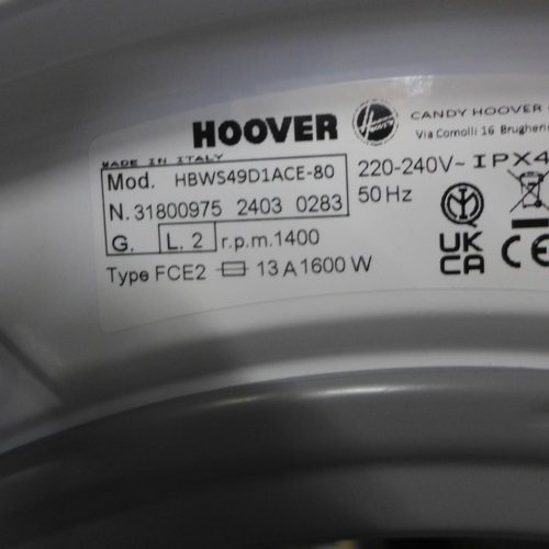 4017 - Hoover H-Wash 300 Lite Integrated Washing Machine (9kg) model no - HBWS 49D1ACE (552-205) *This lot ... 