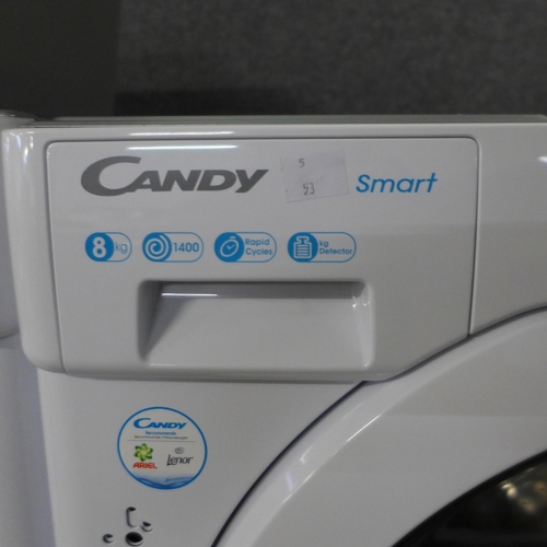 4018 - Candy Integrated Washing Machine (8kg) - (552-53) *This lot is subject to VAT