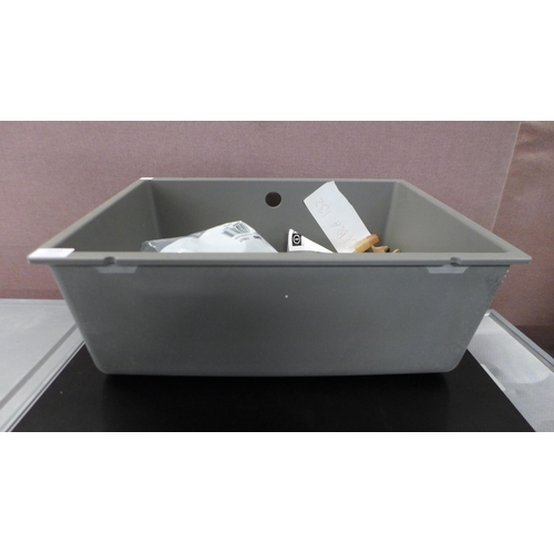 4020 - Crete Composite 1.0 Bowl RVS Grey Sink - model no - BL468074 (552-153) *This lot is subject to VAT