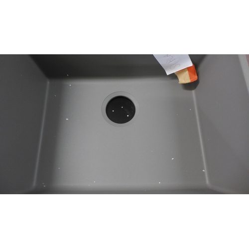 4020 - Crete Composite 1.0 Bowl RVS Grey Sink - model no - BL468074 (552-153) *This lot is subject to VAT