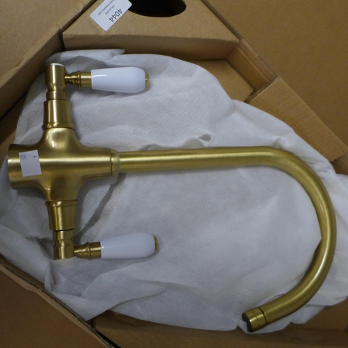 4044 - Bronze Fortuna Mixer Tap with White Handles - High/Low Pressure - model no - 64FS544ELRGWN (552-25) ... 