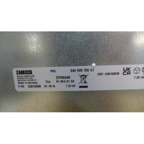 4071 - Zanussi 4 Zone Induction Hob - model no - ZIFN644K (552-4) *This lot is subject to VAT