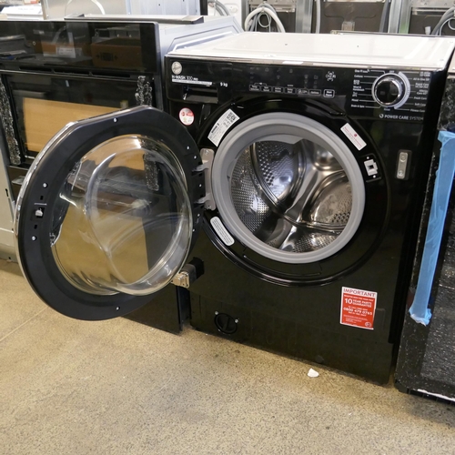 4095 - Hoover H-Wash 300 Pro Integrated Black Washing Machine (9kg) - model no - HBWS 48D1E (552-93) *This ... 