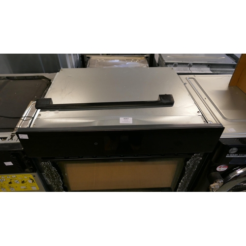 4097 - Karlson Double Oven - Broken Oven Door - Black (552-155) *This lot is subject to VAT