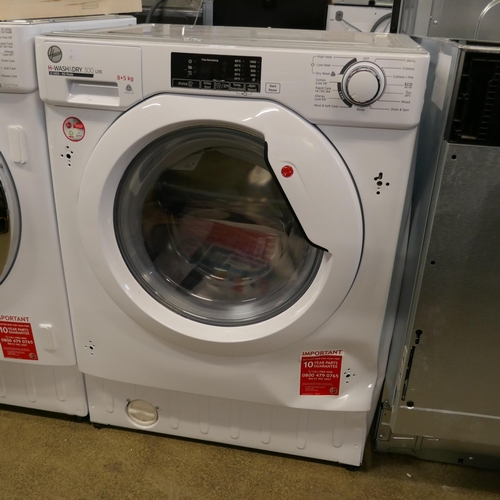 4099 - Hoover H-Wash + Dry 300 Lite Integrated Washer Dryer (8kg) - model no - HBD 485D1E (552-51) *This lo... 