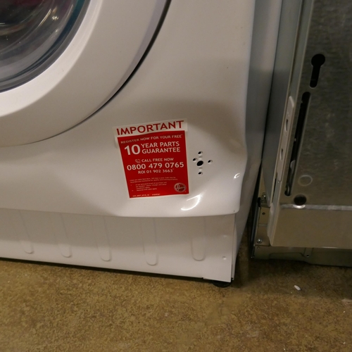 4099 - Hoover H-Wash + Dry 300 Lite Integrated Washer Dryer (8kg) - model no - HBD 485D1E (552-51) *This lo... 