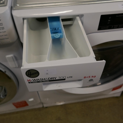 4099 - Hoover H-Wash + Dry 300 Lite Integrated Washer Dryer (8kg) - model no - HBD 485D1E (552-51) *This lo... 