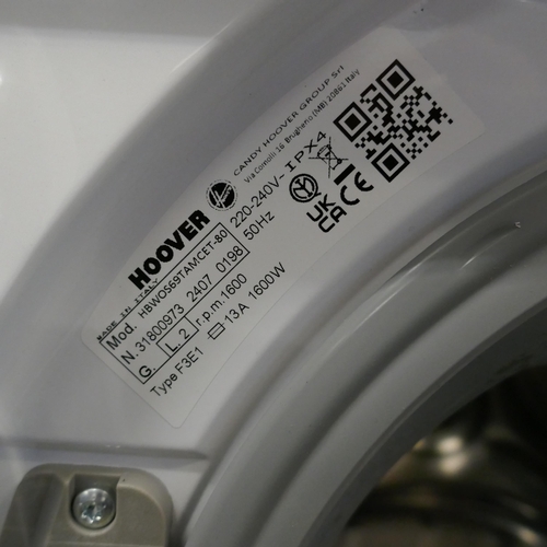 4100 - Hoover H-Wash 300 Pro Integrated Washing Machine (9kg) - model no - HBWS 49D1E (552-52) *This lot is... 