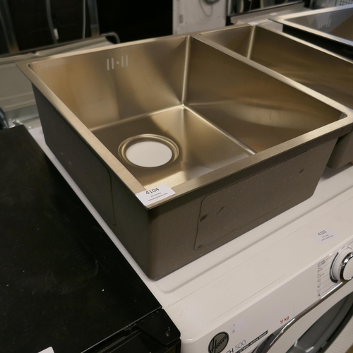 4104 - Idro 1.5 Bowl RHD Stainless Steel Sink (552-101) *This lot is subject to VAT