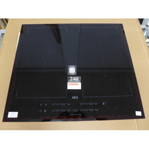 4072 - AEG 4 Zone Flexinduction Hob - model no - IKE64450FB (552-139) *This lot is subject to VAT