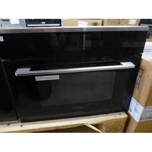 4077 - Karlson Compact Combination Microwave Oven - Stainless Steel (552-220) *This lot is subject to VAT