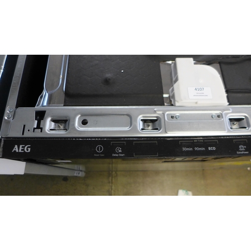 4107 - AEG Fully Integrated Dishwasher - model no - FSB42607Z (552-151) *This lot is subject to VAT