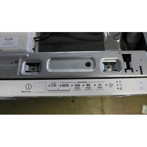 4108 - Zanussi Fully Intergrated Sliding Hinge Dishwasher (552-177) *This lot is subject to VAT