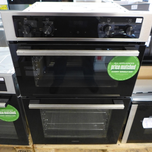 4130 - Zanussi Built In Airfry Double Oven - model no - ZKCNA4X1 (552-22) *This lot is subject to VAT