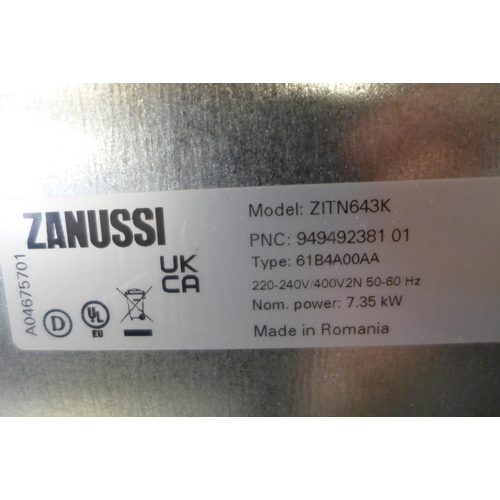 4140 - Zanussi Hob2Hood Induction Hob model no - ZITN643K (552-193) *This lot is subject to VAT