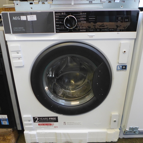 4141 - AEG 7000 Series ProSteam Integrated Washing Machine 8kg (552-186) *This lot is subject to VAT